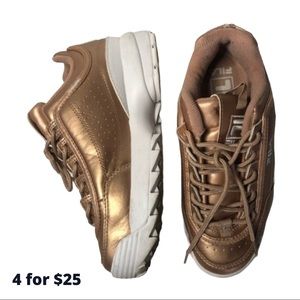 Fila disruptors rose gold